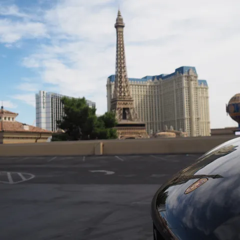 Paris Las Vegas over the rooftop